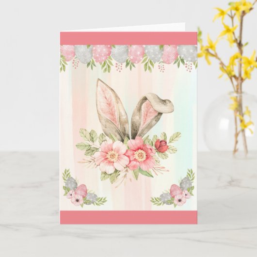 Aquarellfarbene Blumenzwiebelohren Grußkarte Karte (Gelbe Blume)