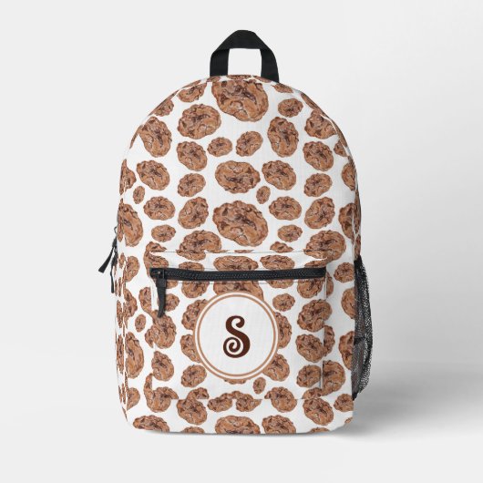 Aquarellfarbene Chip-Cookies Personalisiert Bedruckter Rucksack (Vorderseite)