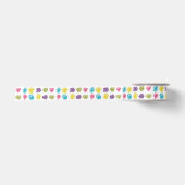 Aquarellfarbene Diamanten-Pattern Satinband (Vorderseite)
