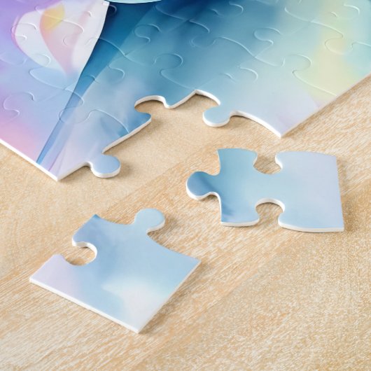 Aquarellfarbene Dolphin Puzzle (Seite)