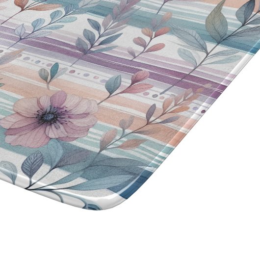 Aquarellfarbene Einrichtung der Küche Schneidebrett (Ecke)