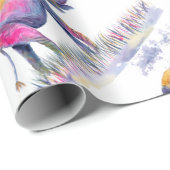 Aquarellfarbene Elefanten Geschenkpapier (Rolleneckpunkt)