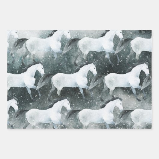 Aquarellfarbene Elegante Schneewittchen Geschenkpapier Set (Vorderseite)