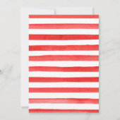 Aquarellfarbene Erdbeeren Rahmen, den wir verschob Ankündigung (Rückseite)