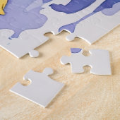 Aquarellfarbene, farbenfrohe Hundenkollektion Puzzle (Seite)