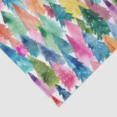 Aquarellfarbene, farbenfrohe Regenbogenweihnachtsb Seidenpapier (Detail)