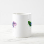 Aquarellfarbene Feder Kaffeetasse (Mittel)