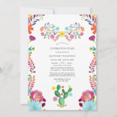 Aquarellfarbene Fest am Rande des Lebens Einladung (Vorderseite)