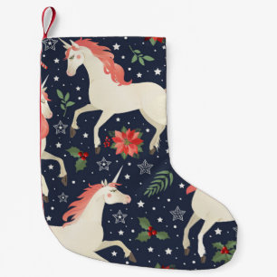 Aquarellfarbene Flamingos, exotische Vögel, tropis Kleiner Weihnachtsstrumpf