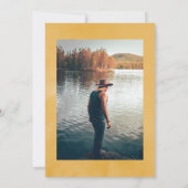 Aquarellfarbene florale Safari Feier zum Foto des  Einladung (Rückseite)