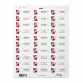 Aquarellfarbene, florrosa Hochzeitsstimmung Rückse (Vorne)