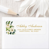 Aquarellfarbene Grün-Goldadresse (Insitu)