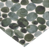 Aquarellfarbene handbemalte Steine/Felsen Tischdecke (Schrägansicht)