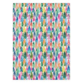 Aquarellfarbene, helle Regenbogenweiden Weihnachts Tischdecke (Vorderseite)