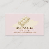 Aquarellfarbene Hühnerhenne Ei Farm pink Visitenkarte (Vorderseite)