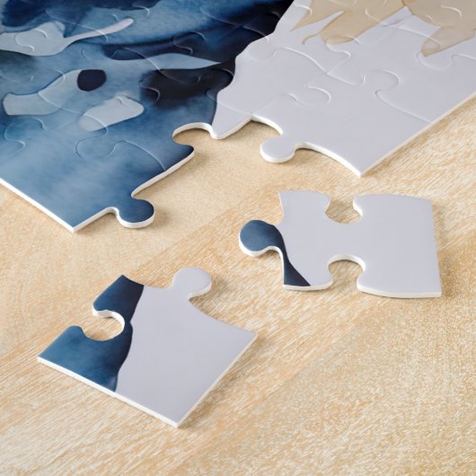 Aquarellfarbene Hunderkleidung Puzzle (Seite)