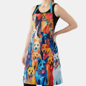 Aquarellfarbene Hunderkleidung Schürze (InSitu)