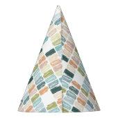 Aquarellfarbene Juwelen Partyhütchen (Rückseite)