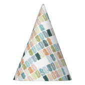 Aquarellfarbene Juwelen Partyhütchen (Links)