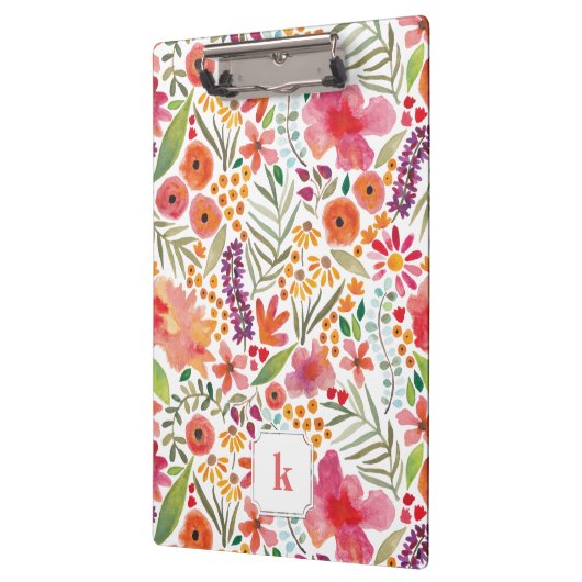 Aquarellfarbene Klappe Klemmbrett (Links)