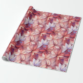 Aquarellfarbene, lebhafte, lackierte Frühlingsblum Geschenkpapier (Ungerollt)