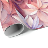 Aquarellfarbene, lebhafte, lackierte Frühlingsblum Geschenkpapier (Rolleneckpunkt)