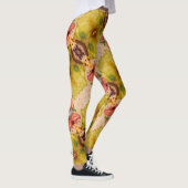 Aquarellfarbene Leggings in Abstrakten Frauenpflan (Rechts)