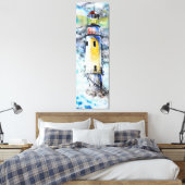 Aquarellfarbene Leinwand - Leuchtturm - Malerei (Insitu (Schlafzimmer))