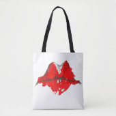 Aquarellfarbene Lippen Tasche (Vorderseite)