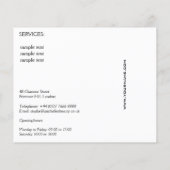 Aquarellfarbene Lippen und Lippenstift-Make-up Flyer (Hinten)