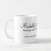Aquarellfarbene Lippen und Lippenstift-Make-up Kaffeetasse (Links)