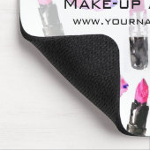 Aquarellfarbene Lippenstift-Schnittmuster Mousepad (Ecke)