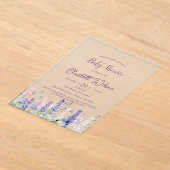 Aquarellfarbene Lupine Blume Kinderdusche Acryleinladungen (Ablage )