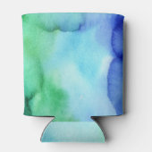 Aquarellfarbene Multicolor-Meeresschattierungen (3 Dosenkühler (Rückseite)