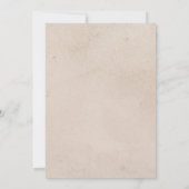 Aquarellfarbene Muschel Beach Sand Hochzeit Einladung (Rückseite)