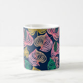 Aquarellfarbene nahtlose Blumenmuster-Äste Kaffeetasse (Mittel)
