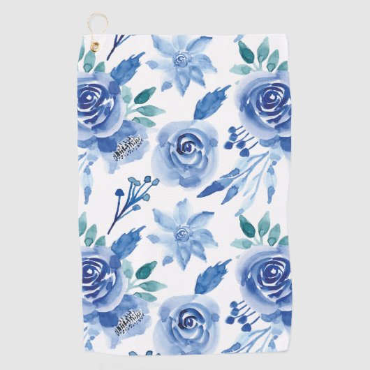 Aquarellfarbene, nahtlose Muster in Pastellfarben  Golfhandtuch (Vorderseite)