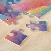 Aquarellfarbene Niedliche Prinzessin Puzzle (Seite)