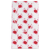 Aquarellfarbene niedliche rote Krabben Strandgesta Kleine Geschenktüte (Vorderseite)