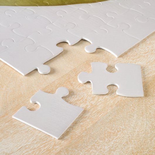 Aquarellfarbene Orange Lily Blume Puzzle (Seite)