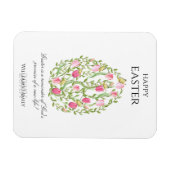 Aquarellfarbene Ostereier glückliche Ostern Magnet (Horizontal)