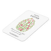 Aquarellfarbene Ostereier glückliche Ostern Magnet (Linke Seite)