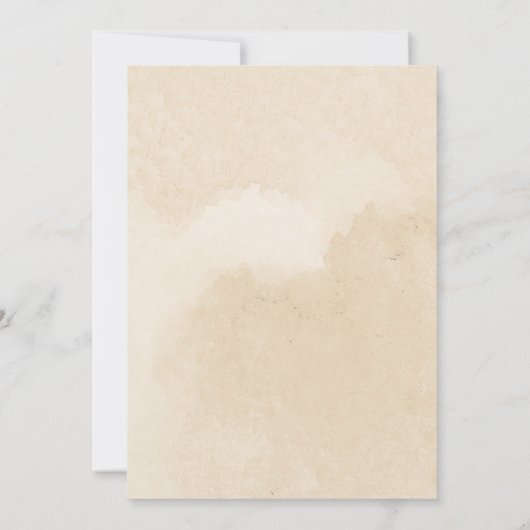 Aquarellfarbene Party Einladung (Rückseite)