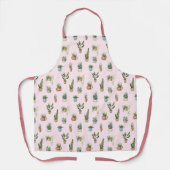 Aquarellfarbene Pflanze und Blume Schürze (Vorderseite)