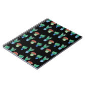 Aquarellfarbene Pflanze und Sukkulturen Notizblock (Linke Seite)