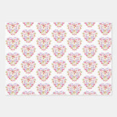 Aquarellfarbene Platterbsen hübsch Geschenkpapier Set (Vorderseite 2)