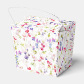 Aquarellfarbene Platterbsen hübsch Geschenkschachtel (Rückseite)