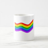 Aquarellfarbene Regenbogenfarben Kaffeetasse (Mittel)