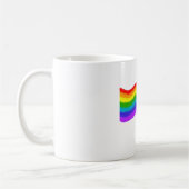 Aquarellfarbene Regenbogenfarben Kaffeetasse (Links)