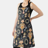 Aquarellfarbene Roboter mit nahtlosem Muster Schürze (InSitu)